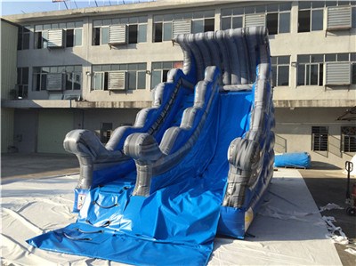 Big Blue Kids Inflatable Dry Slide For Sale BY-DS-087